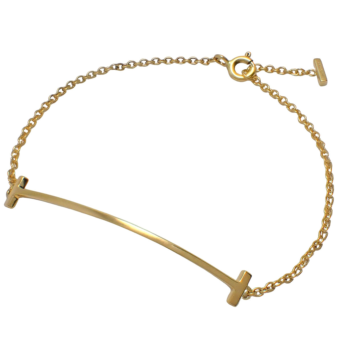 T Smile Bracelet Yellow Gold K18YG 2.5g