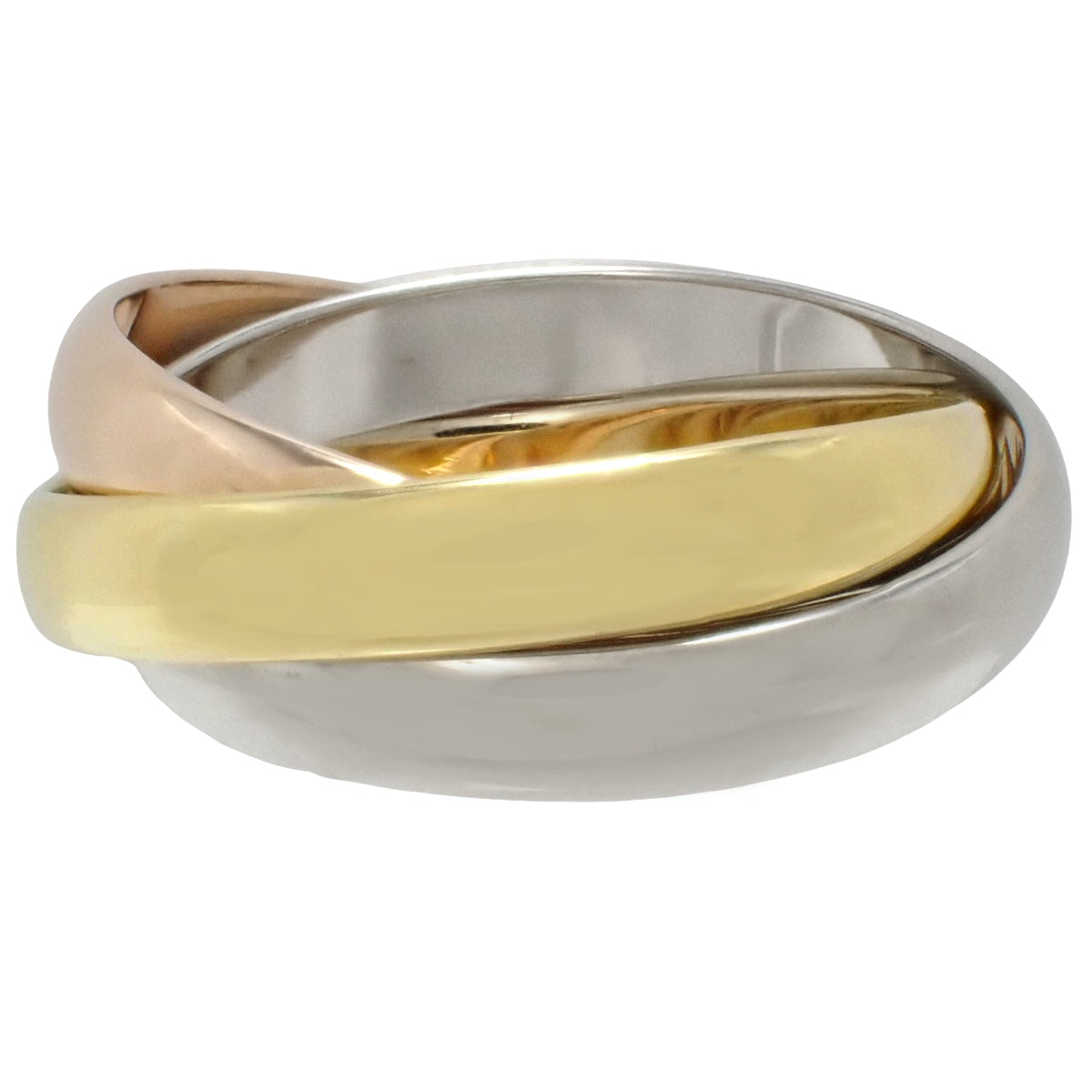 les must de Cartier トリニティ リング K18YG PG WG 51 7.0g