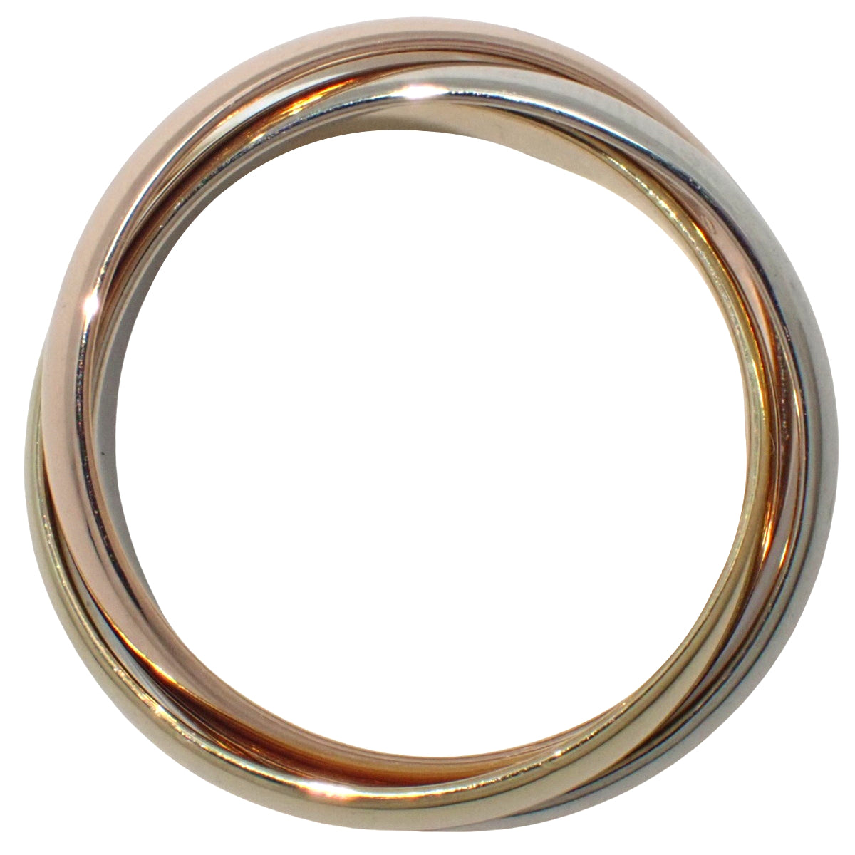 les must de Cartier トリニティ リング K18YG PG WG 51 7.0g