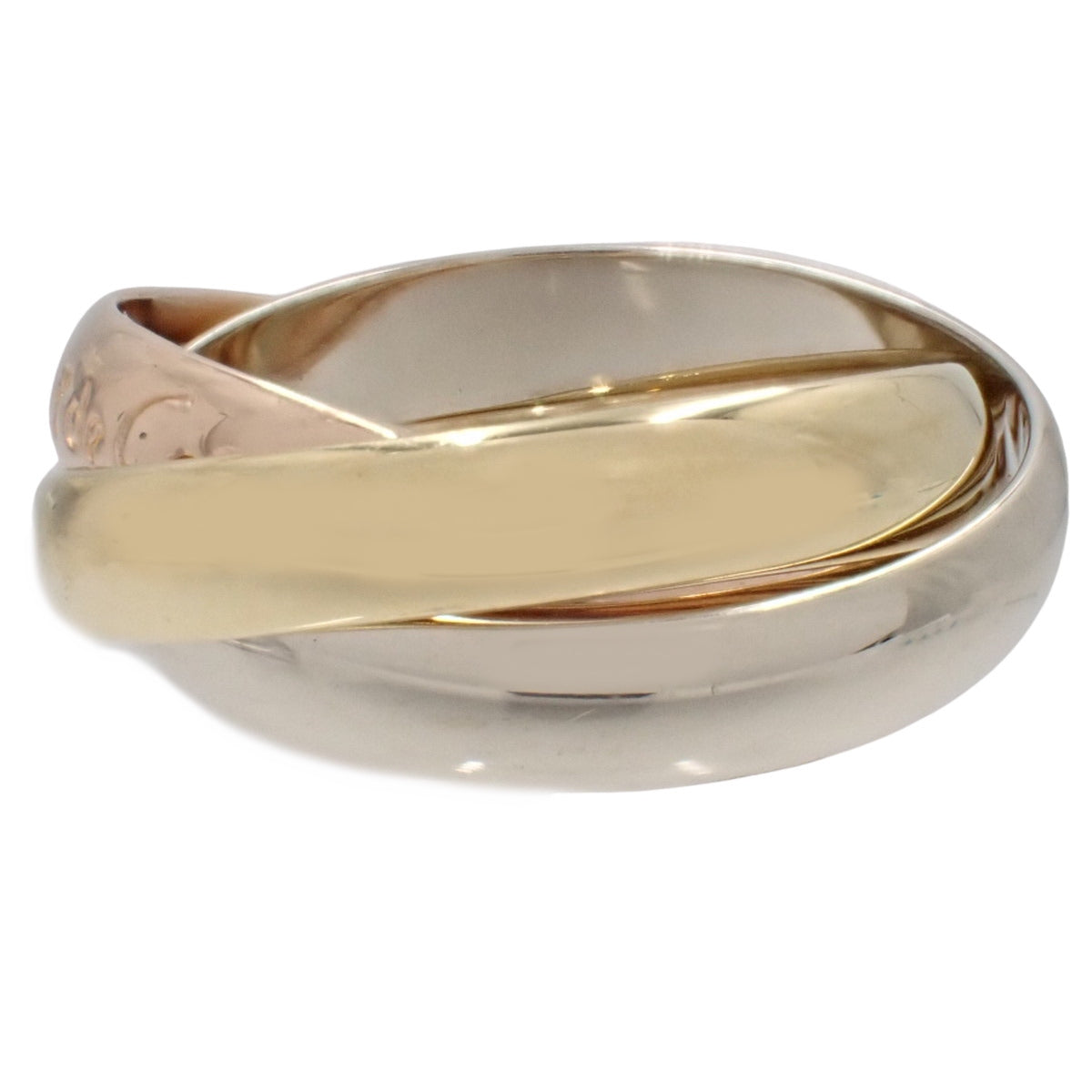 les must de Cartier Trinity Ring Yellow Gold K18YG White Gold K18WG Pink Gold K18PG 47 6.0g