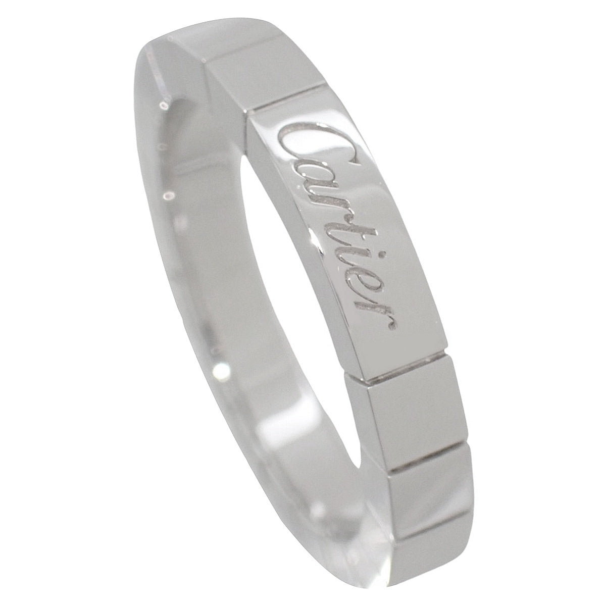 卡地亚 Cartier Lanières 戒指 白金 K18WG 50 6.1g
