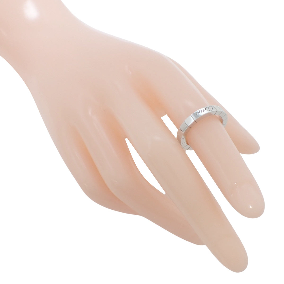 卡地亚 Cartier Lanières 戒指 白金 K18WG 50 6.1g