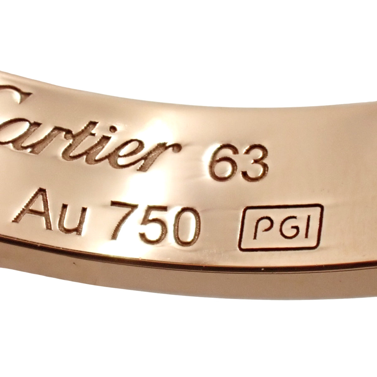 LOVE ring, small model, pink gold, K18PG, size 22 (US 10), 4.0g