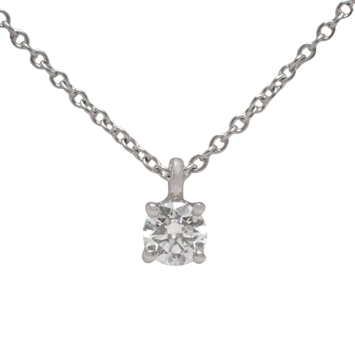 Solitaire Diamond Pendant D0.21 Platinum Pt950 2.3g 1PD