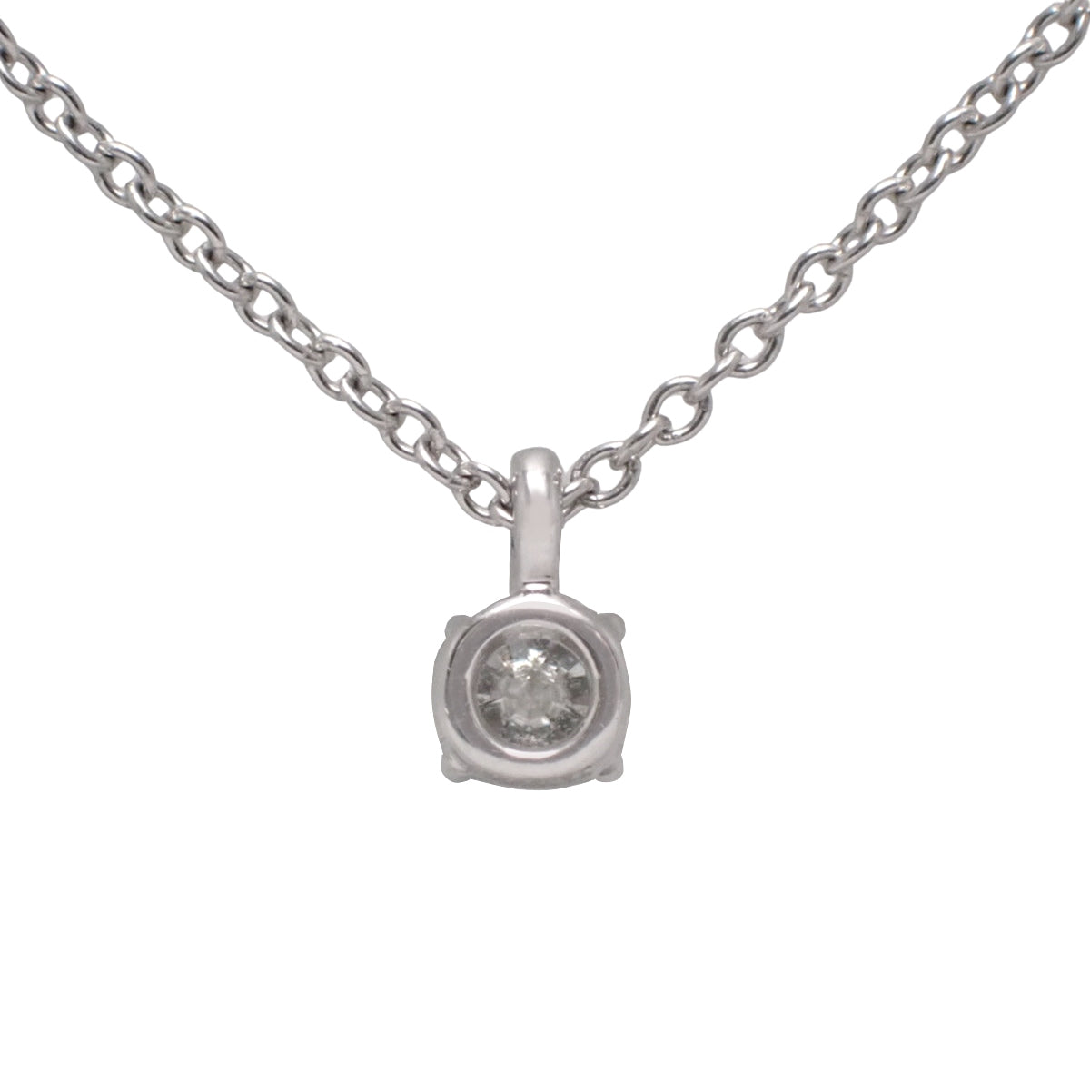 Solitaire Diamond Pendant D0.21 Platinum Pt950 2.3g 1PD