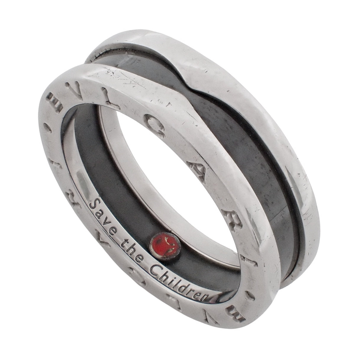 救助儿童会戒指,925纯银和陶瓷材质,CE B-Zero1认证