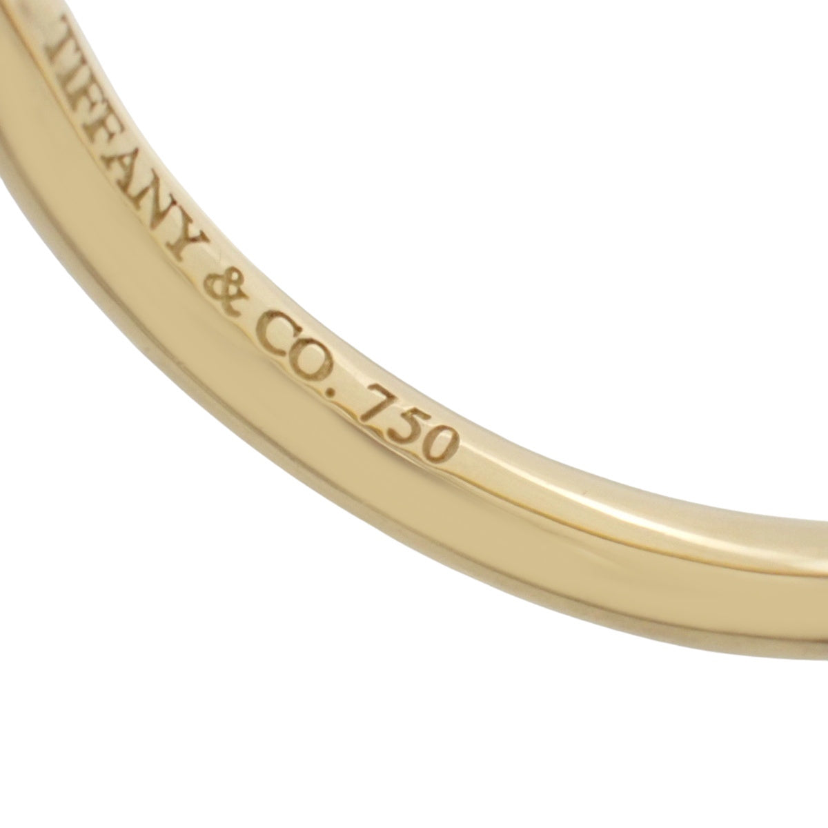 Curved Band Ring, Yellow Gold K18YG, 2.5g