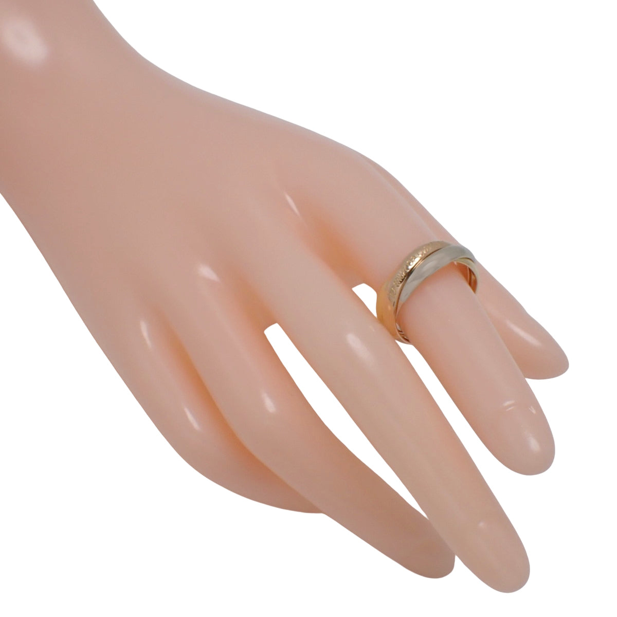 les must de Cartier Trinity 戒指 K18黄金/玫瑰金/白金 53号 7.3克