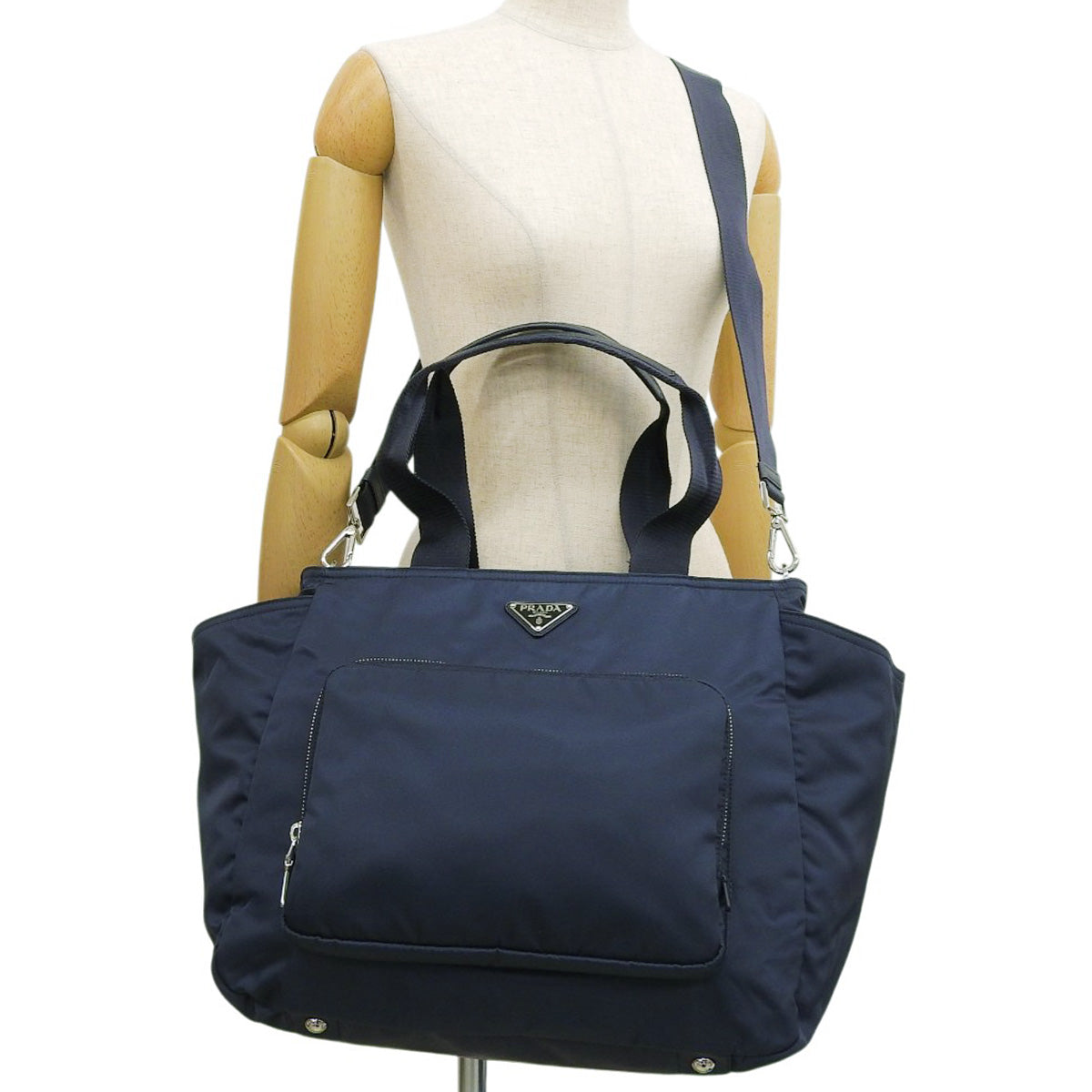 マザーズバッグ ナイロン ネイビー 1BG102