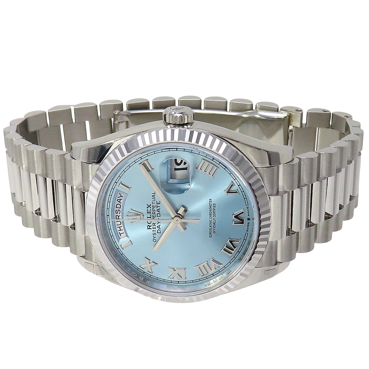 日期星期显示 36 128236 点随机数冰蓝色自动男士腕表