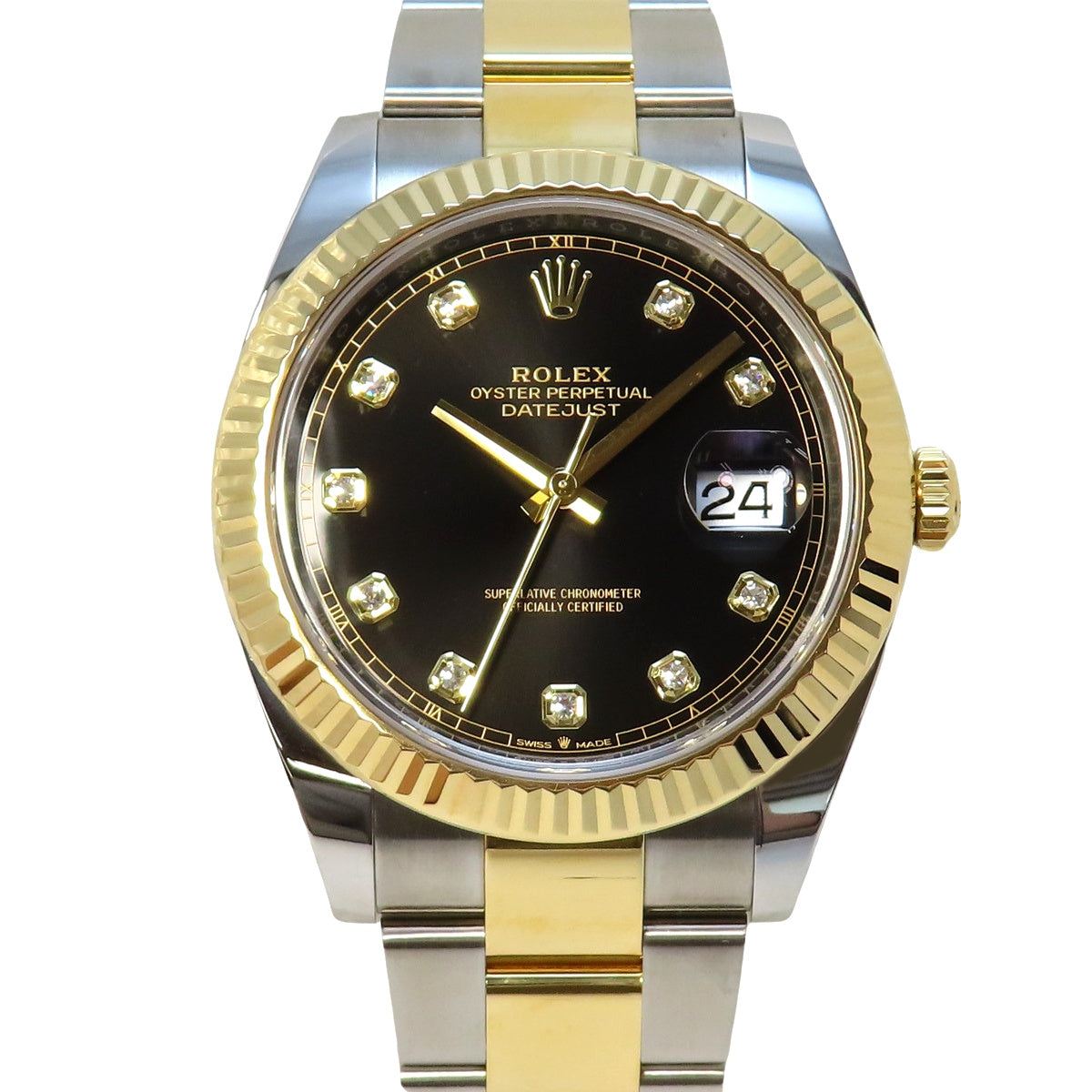 デイトジャスト41 126333G YG/SS ランダム番 10PDインデックス 自動巻き メンズ