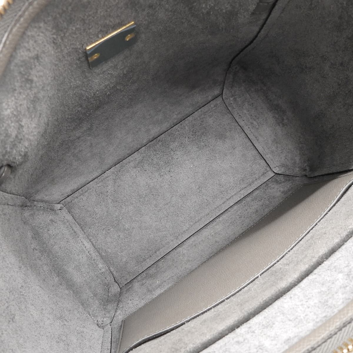 Micro grained calf leather belt bag in grey