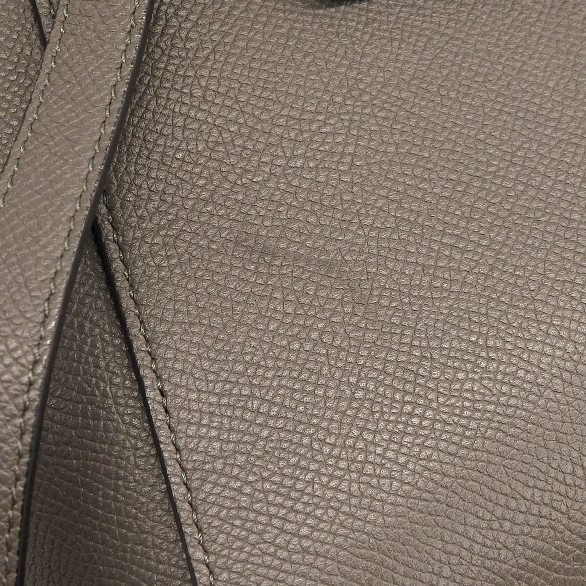 Micro grained calf leather belt bag in grey