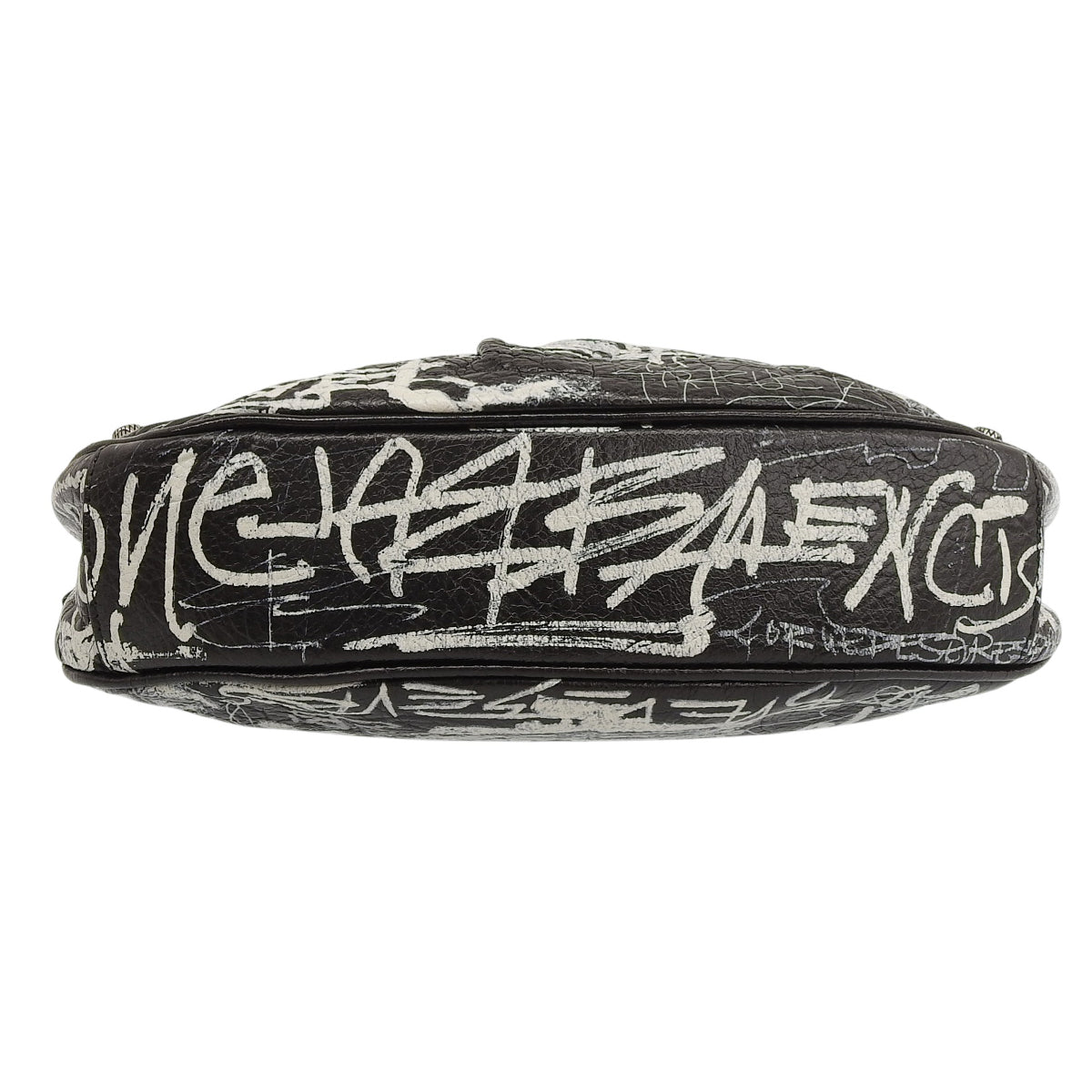 ル・カゴール XS グラフィティ レザー ブラック ホワイト 671309