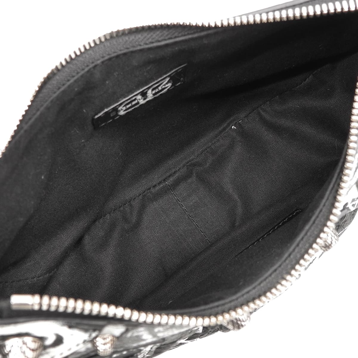 ル・カゴール XS グラフィティ レザー ブラック ホワイト 671309