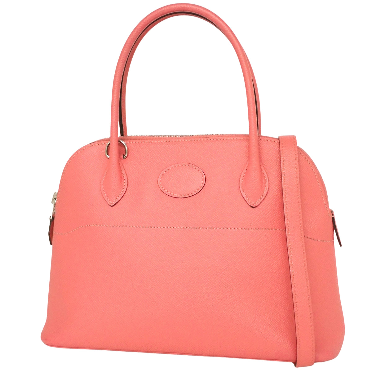Bolide 27 Veau Epsom Palladium Hardware Rose Azalee Y stamp