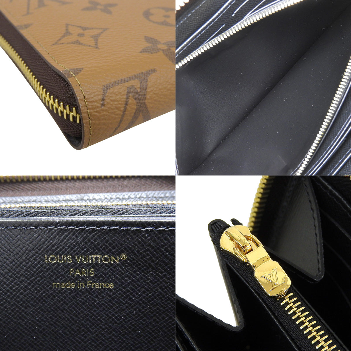 モノグラム・リバース ジッピー・ウォレット ブラウン M82444