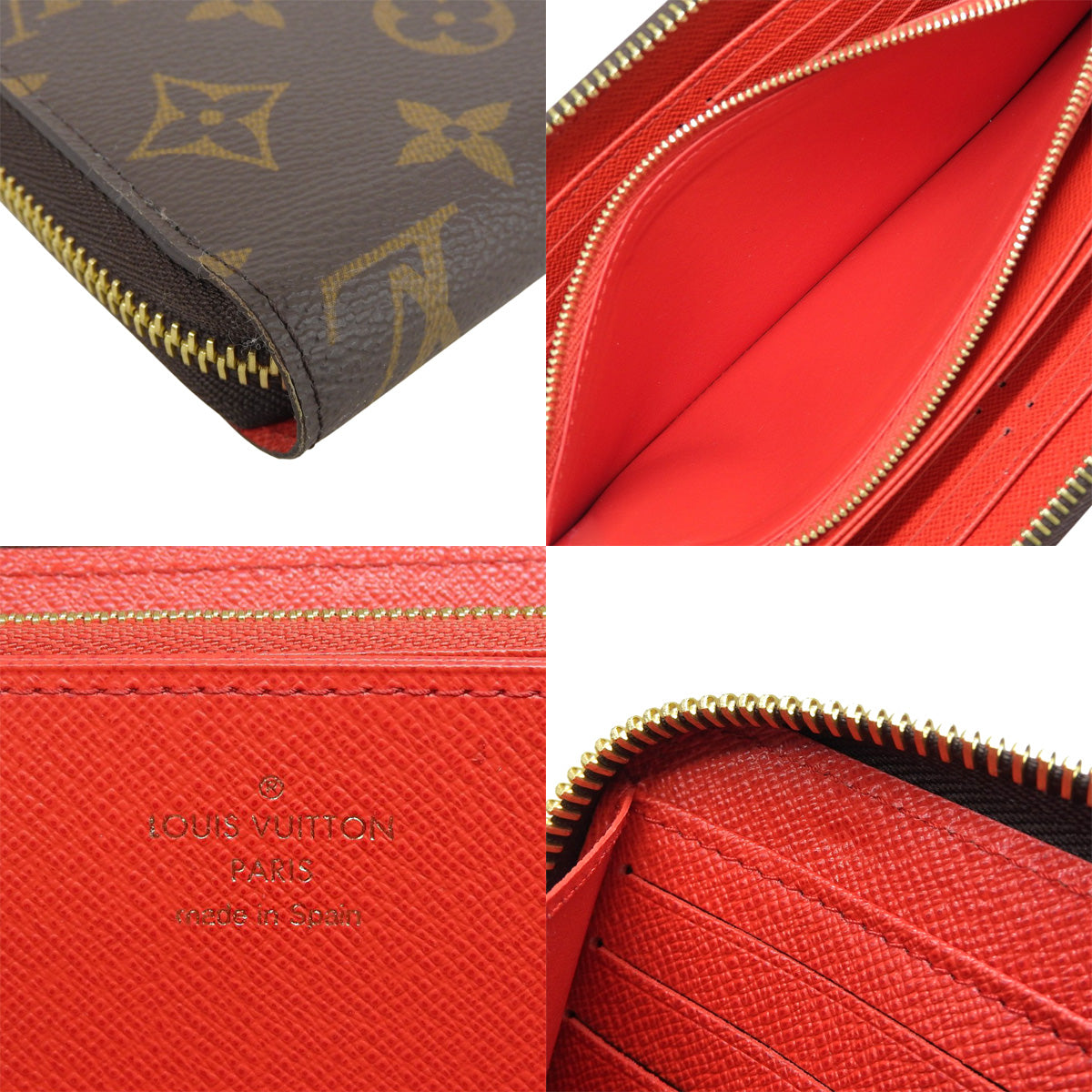 Monogram Zippy Wallet, Monogram Canvas, Coquelicot M41896