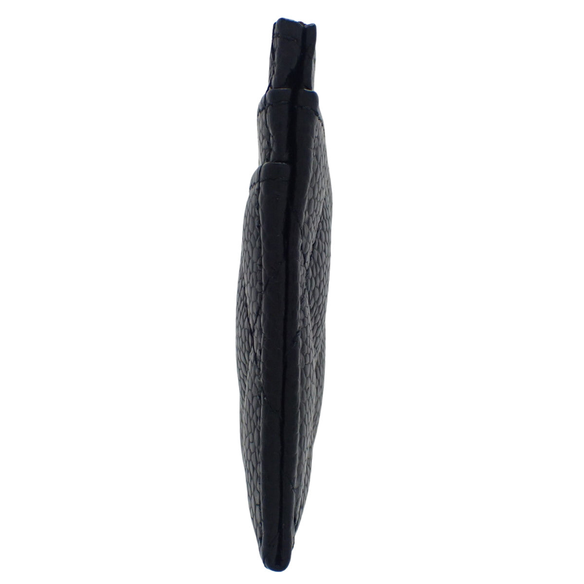 Matelasse Coco Mark Classic Card Case in Caviar Leather, Black, AP0213