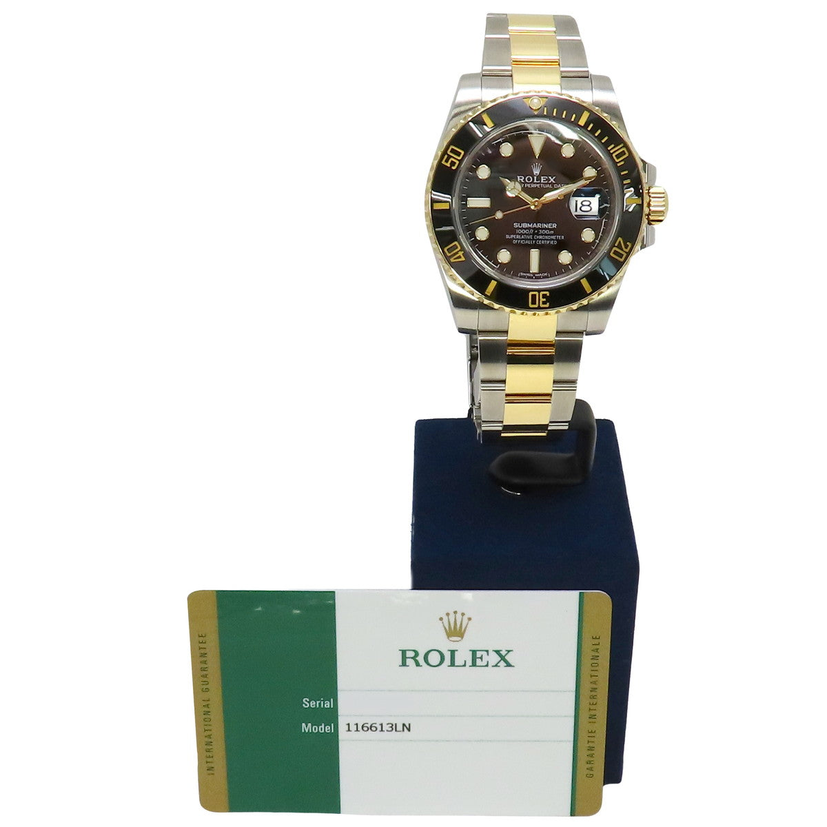 Submariner Date 116613LN YG/SS Random Serial Black Automatic Men's
