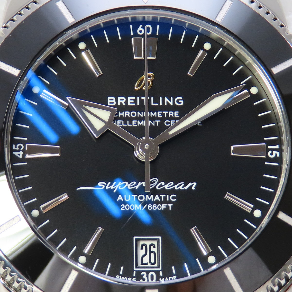 Superocean Heritage 42 AB2010 SS/Rubber Black Automatic Men's