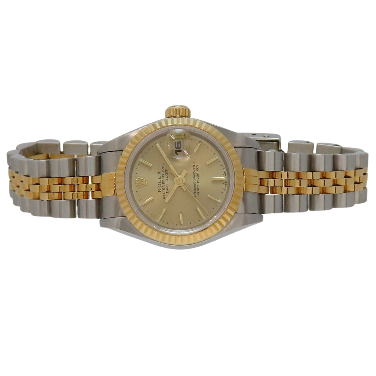 Datejust 69173 YG/SS T-serial Champagne Dial Automatic Ladies
