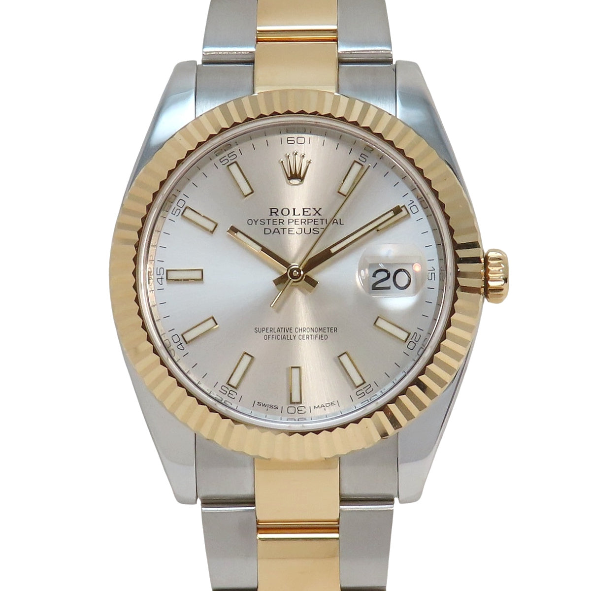 Datejust 41 126333 YG/SS 随机编号银色自动男士腕表