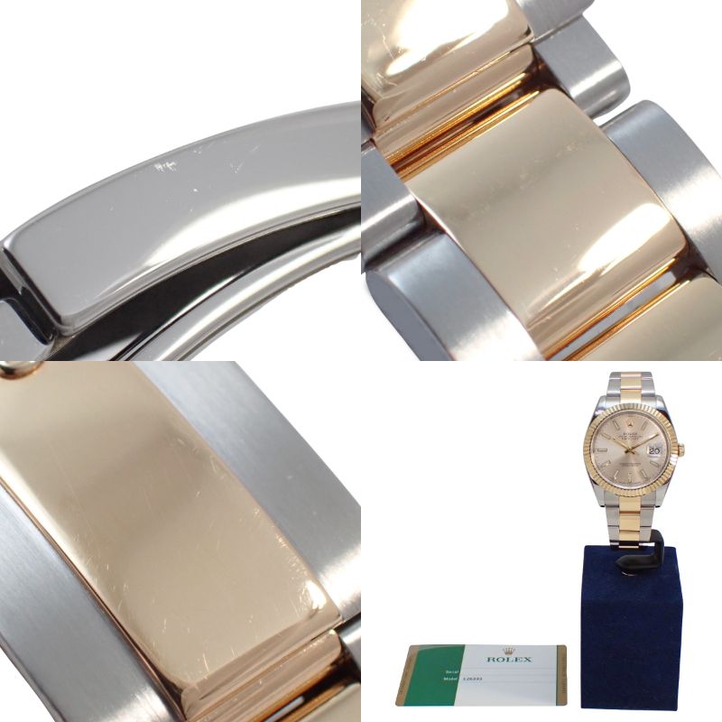 デイトジャスト41 126333 YG/SS ランダム番 シルバー 自動巻き メンズ