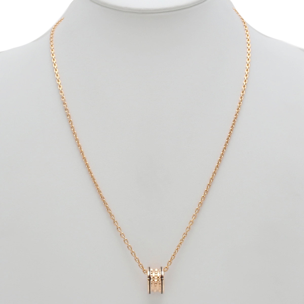 B.zero1 玫瑰金、18K金和陶瓷材质的岩石项链,CE认证,24.1克