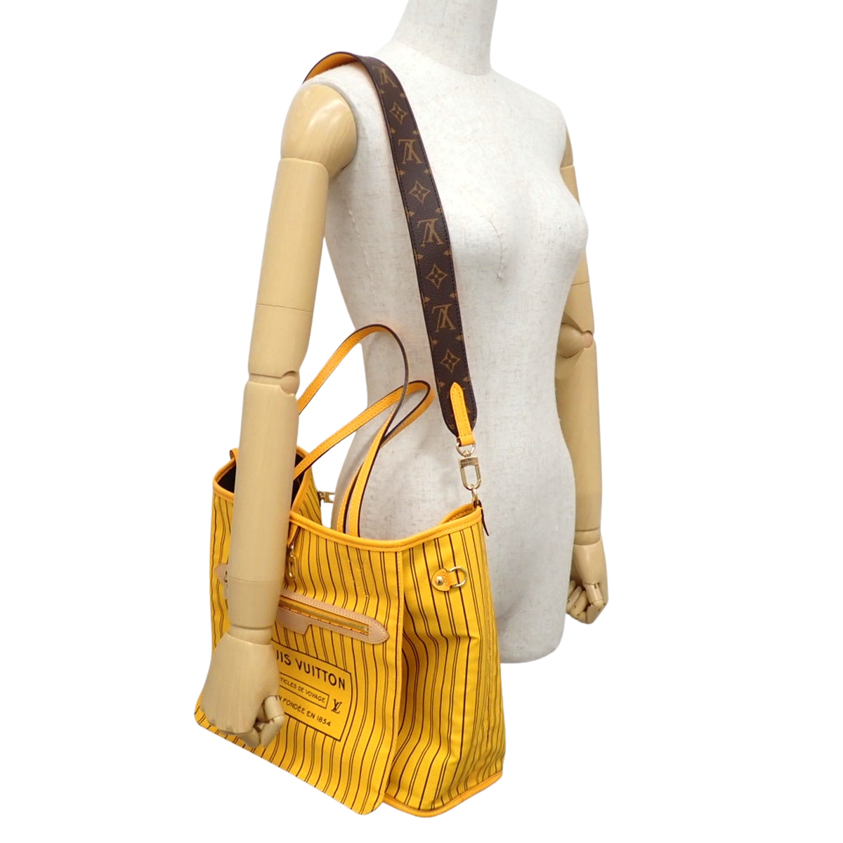 モノグラム ネヴァーフル・インサイドアウトMM ジョーヌ サフラン M11947