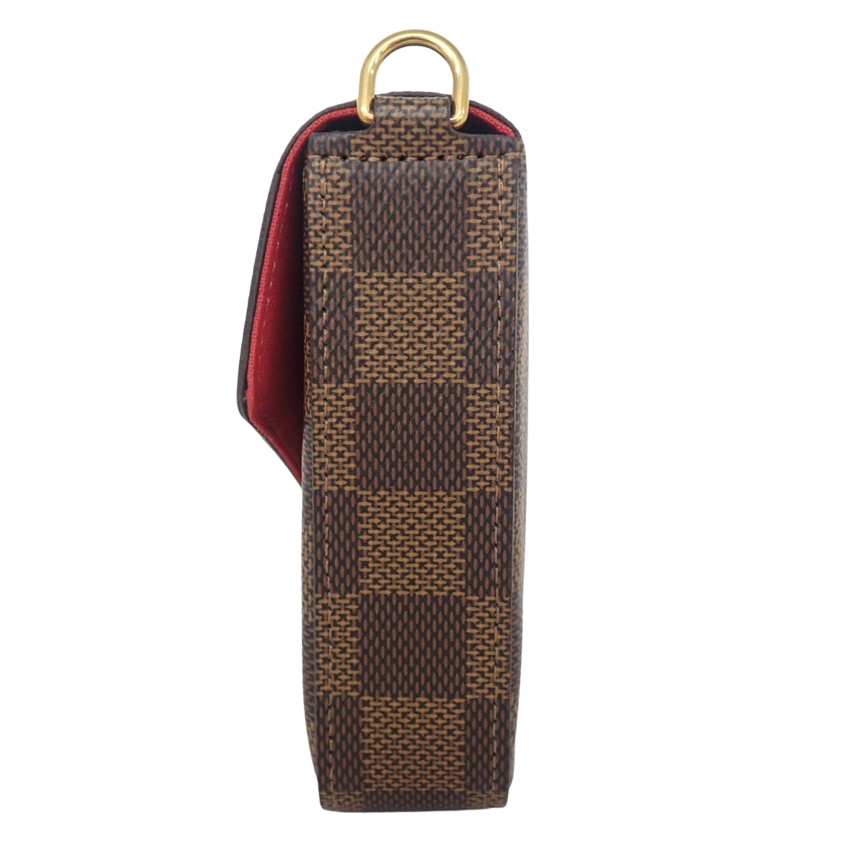 Damier Ebène Pochette Félicie Cerise Red N40492