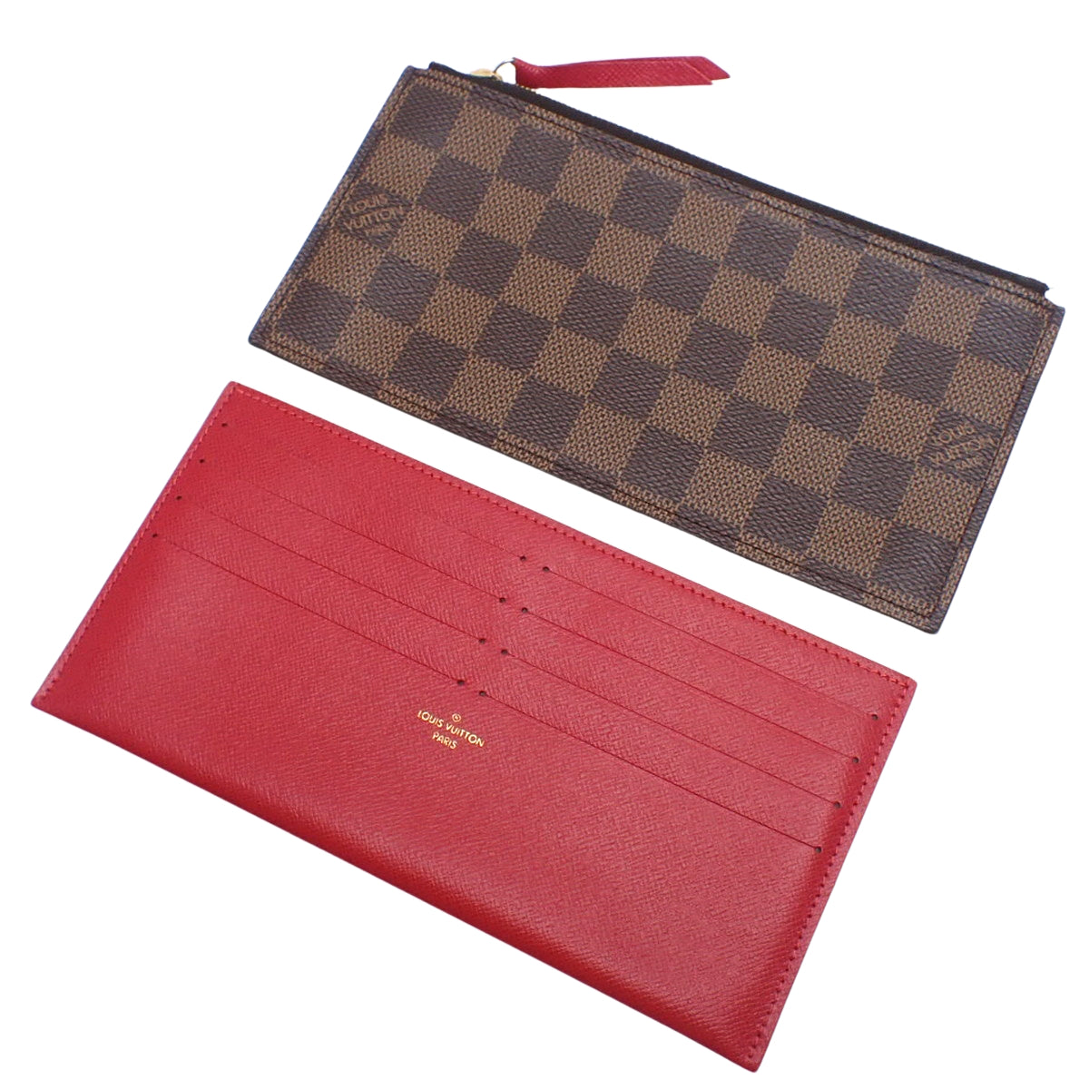 Damier Ebène Pochette Félicie Cerise Red N40492