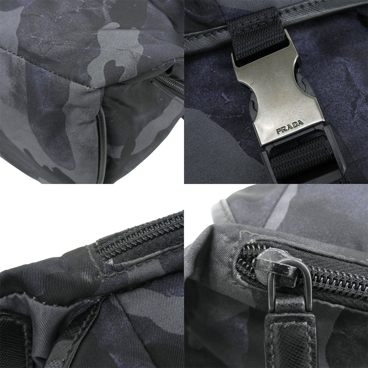 Camouflage Messenger Bag Nylon Navy Khaki Black 2VH991