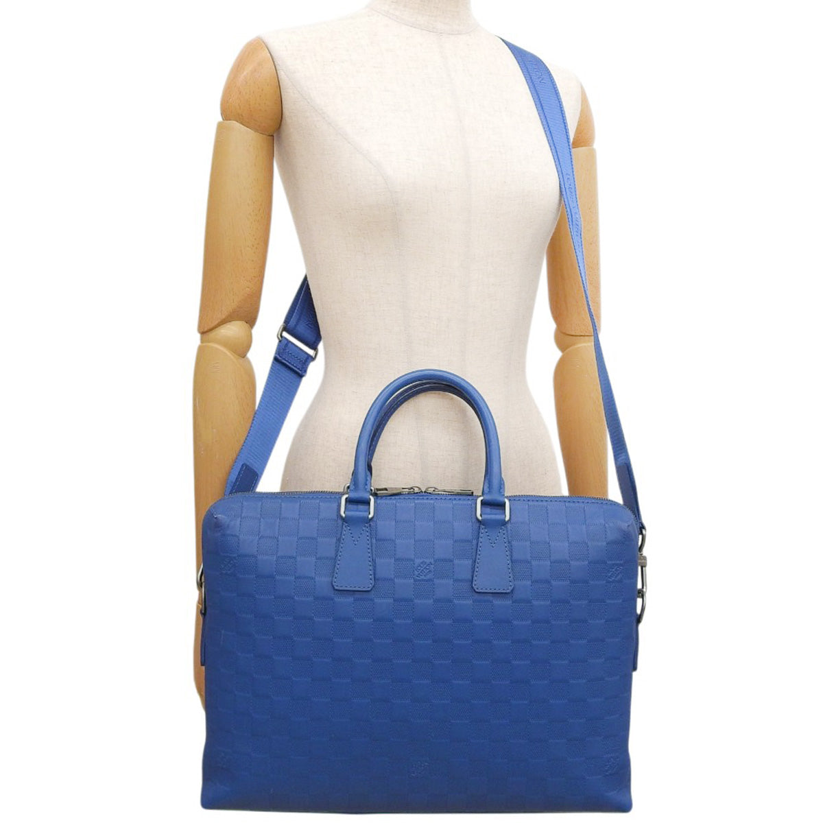 Damier Infini Portedocument Jour, Damier Infini Leather, Neptune N41328