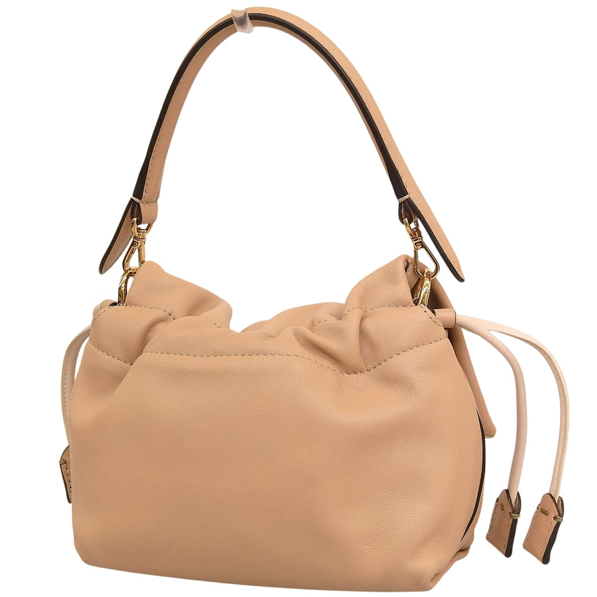 マンマバゲット スモール ナッパレザー ベージュ 8BS105ABVE