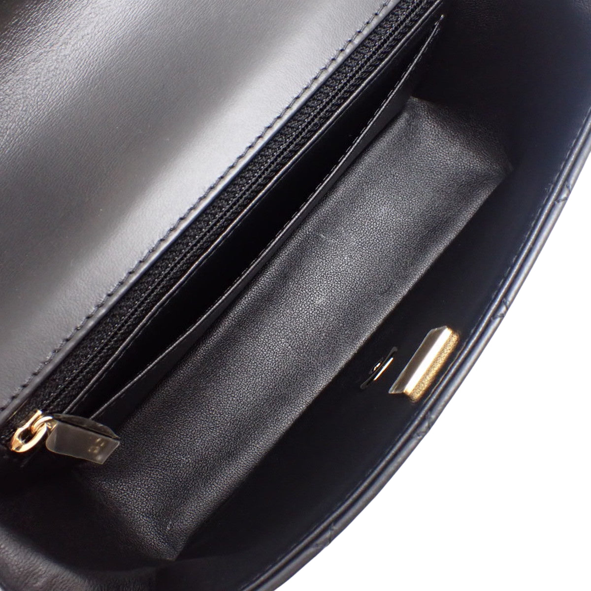 マトラッセ ココマーク チェーンショルダーバッグ ラムスキン ブラック AS4924