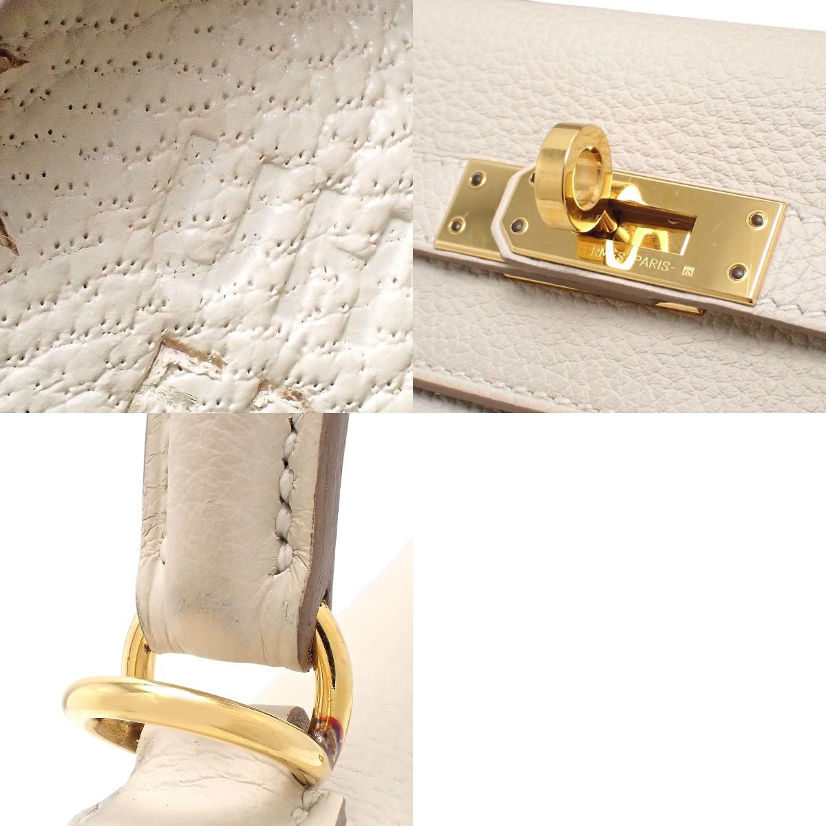 Kelly 25 (inside stitching) Togo Crepe Gold hardware U stamp