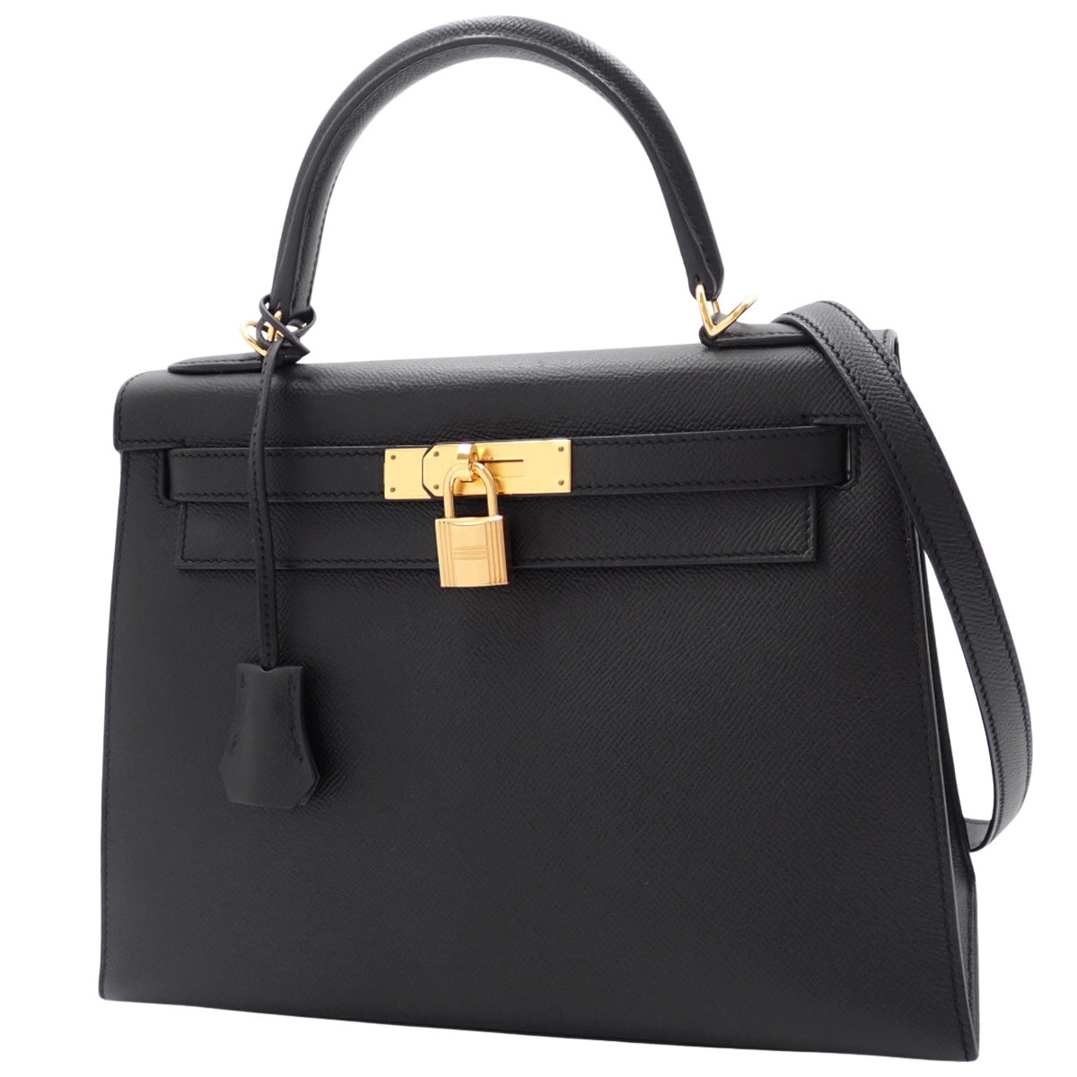 ケリー28 (外縫い) ヴォーエプソン ブラック ゴールド金具 A刻印