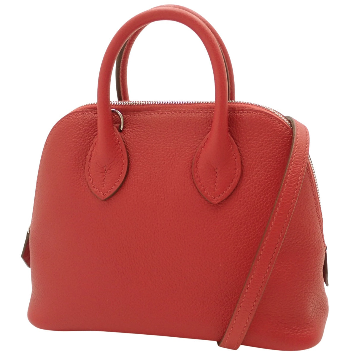 Bolide 1923 Mini Verso K 印章,Evercolor Rouge Kazac Rose Azalee,银色五金件