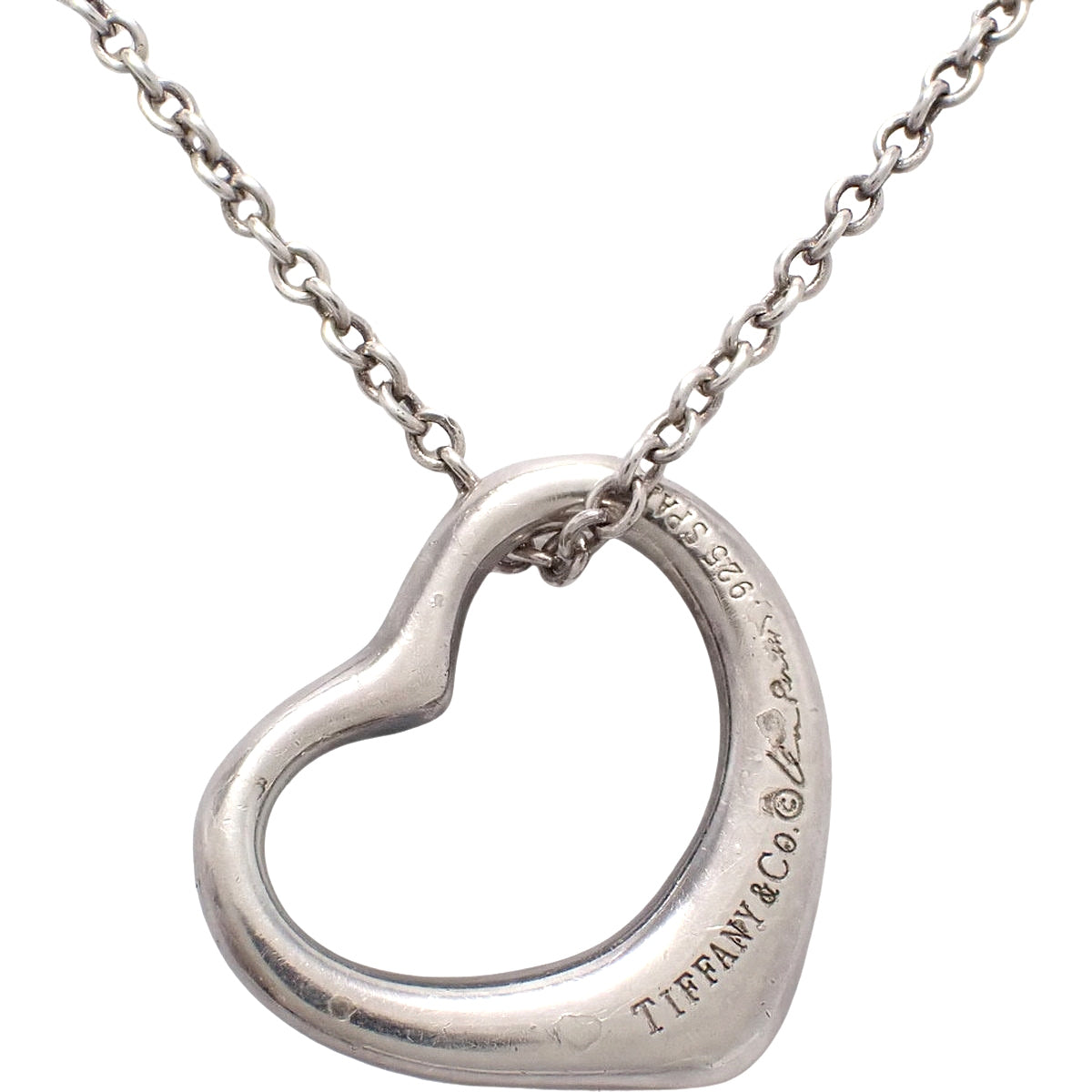 オープンハート ペンダント シルバー SV925