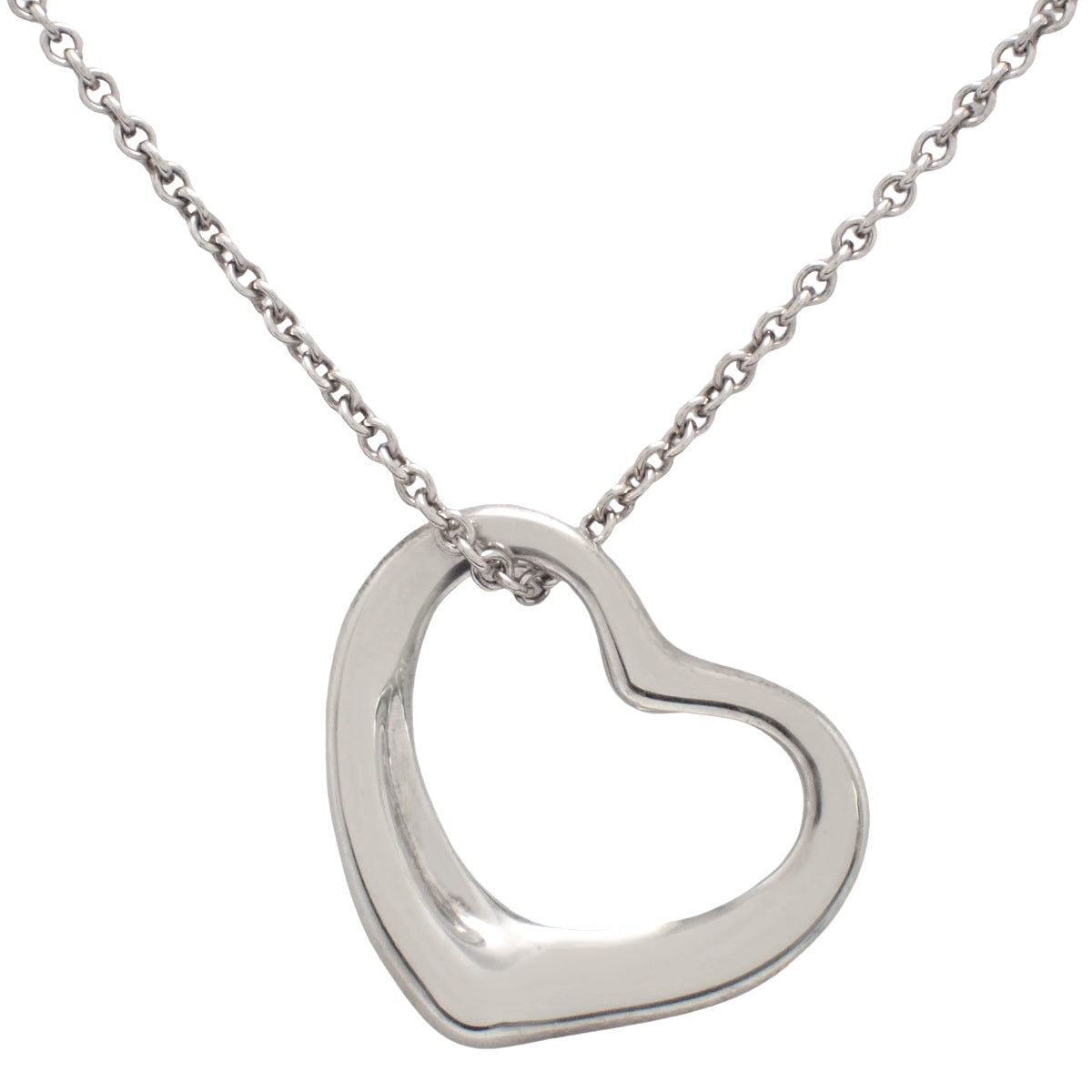 Open Heart Pendant Silver SV925