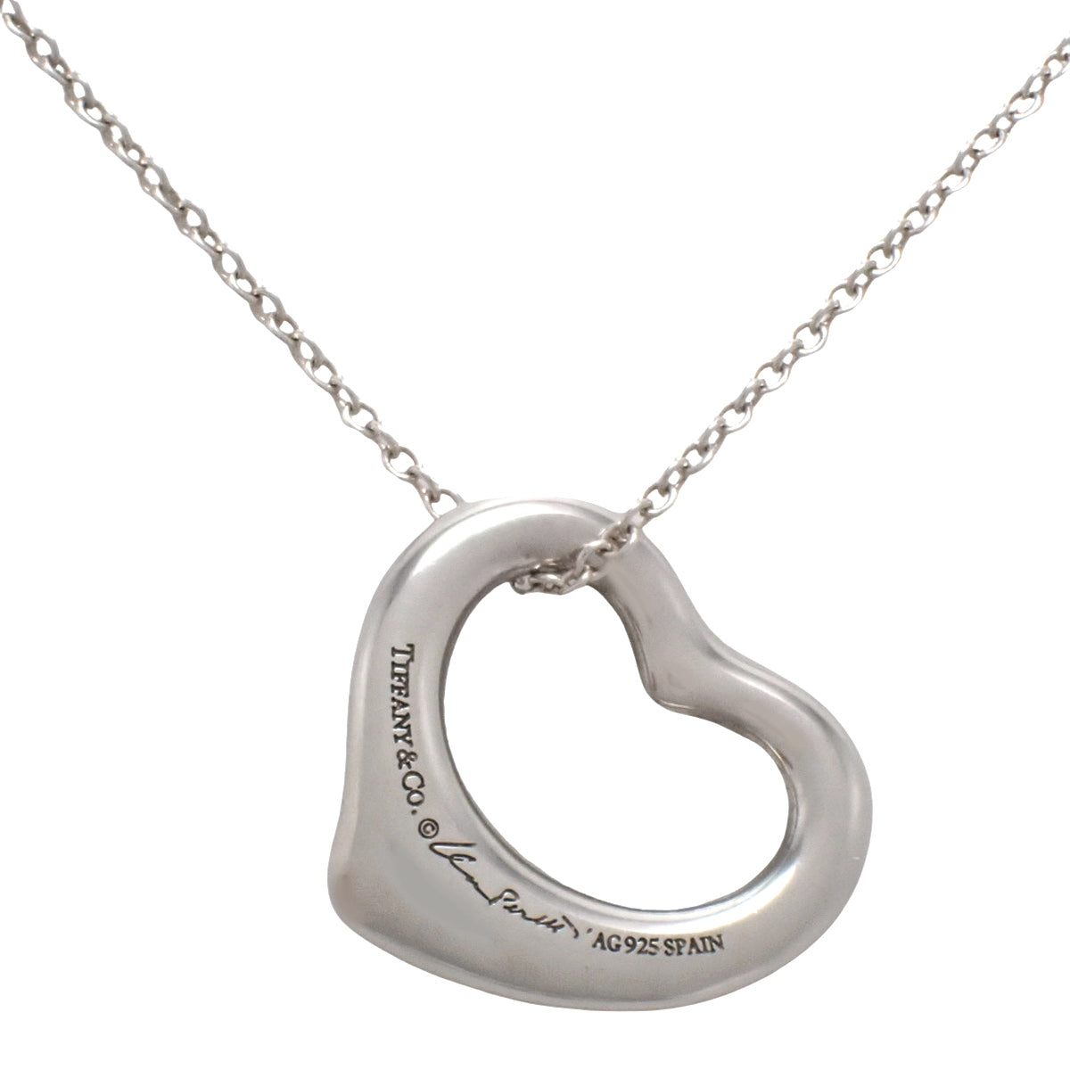 オープンハート ペンダント シルバー SV925