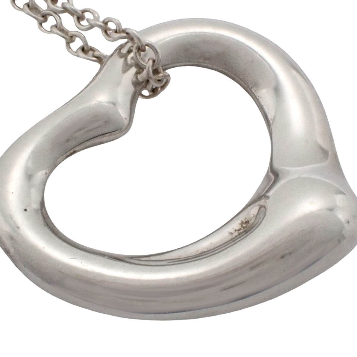 镂空心形吊坠,纯银 SV925