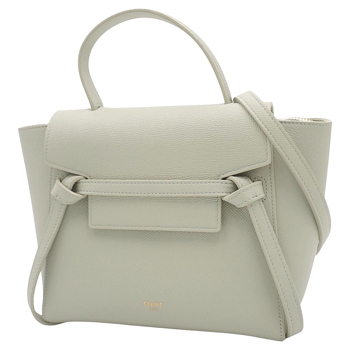 Nano Belt Bag in Grained Calfskin Sage 189003ZVA.30VD