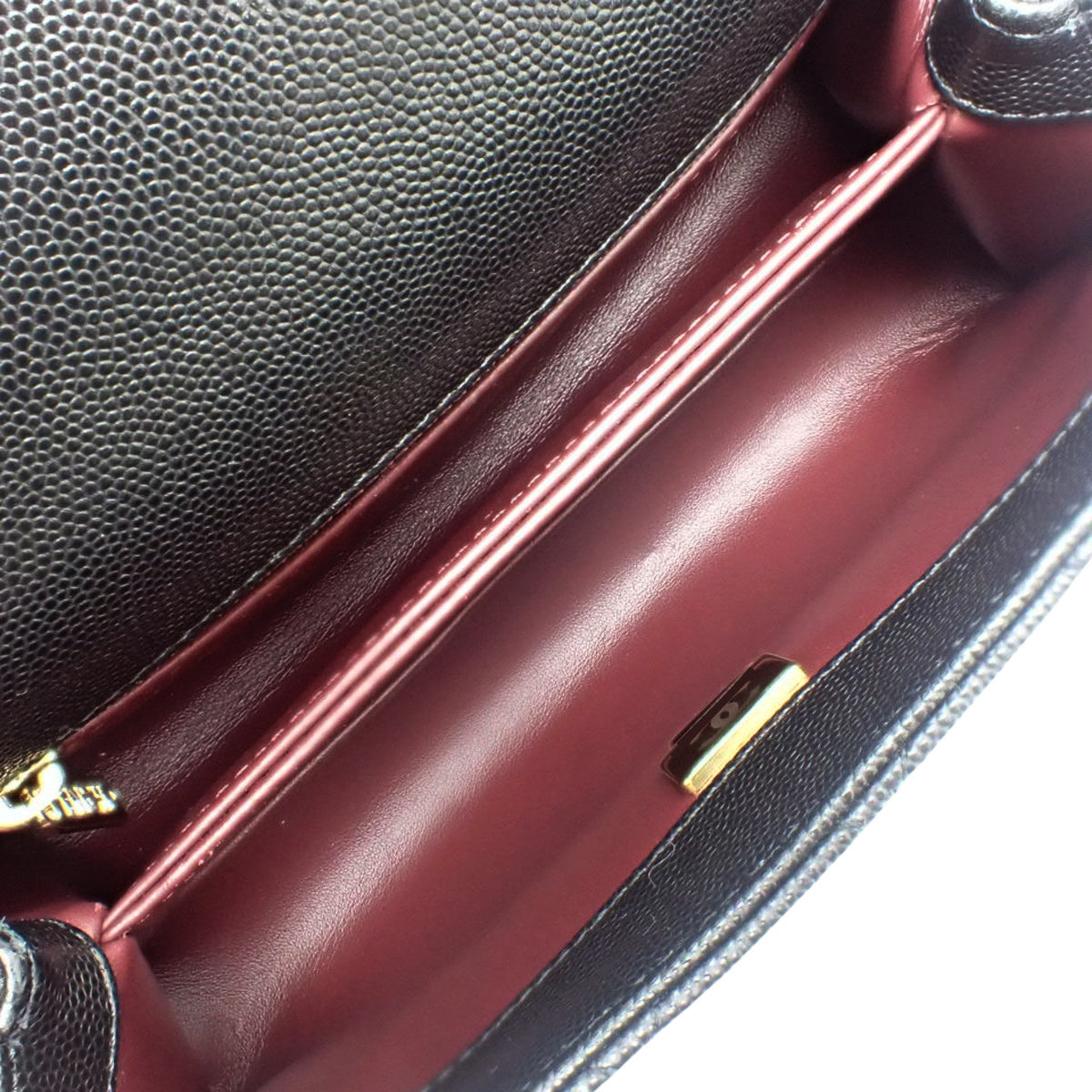 Matelasse Coco Handle XS Caviar Skin Black A92990