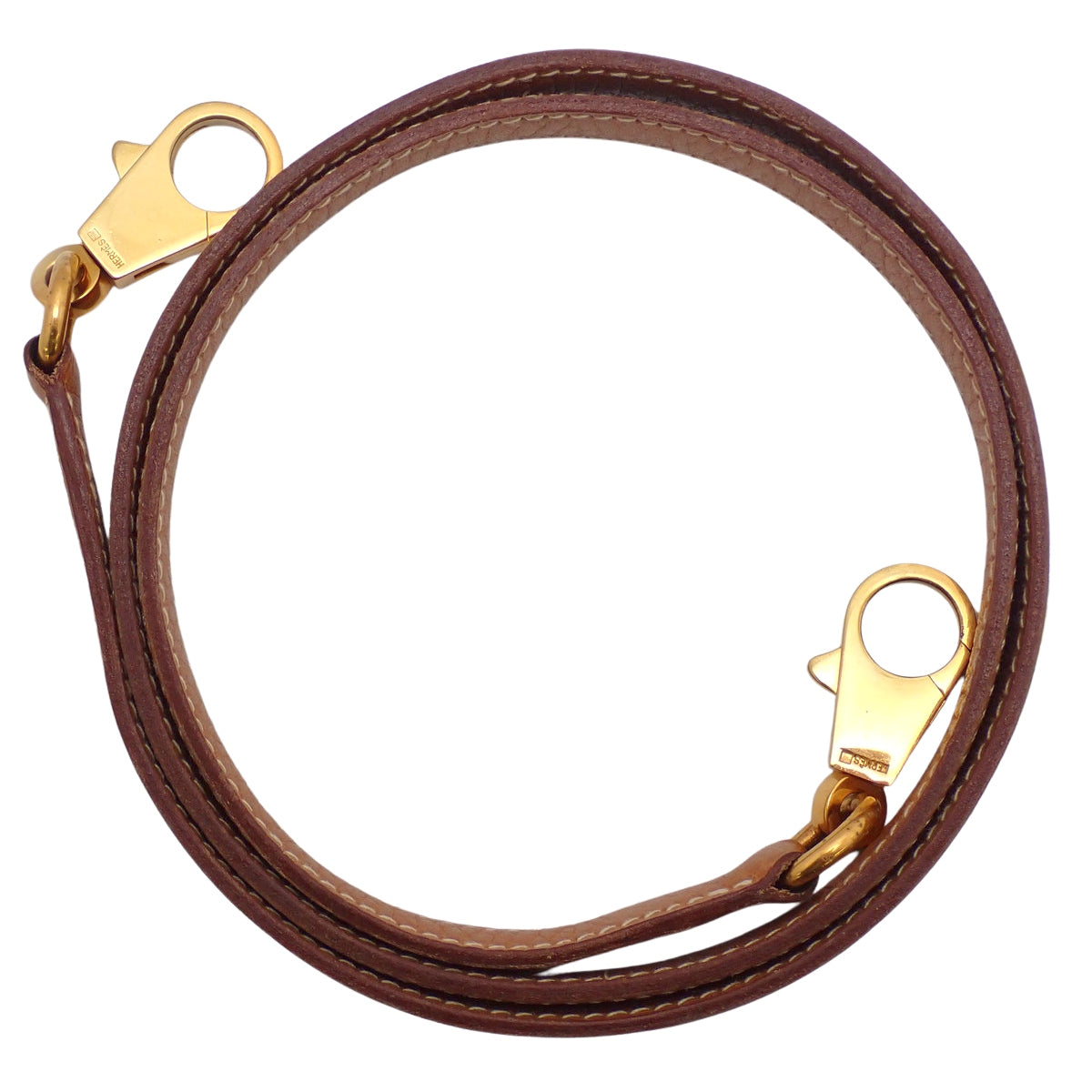 Shoulder Strap, Ardennes, Natural Sable, Gold Hardware