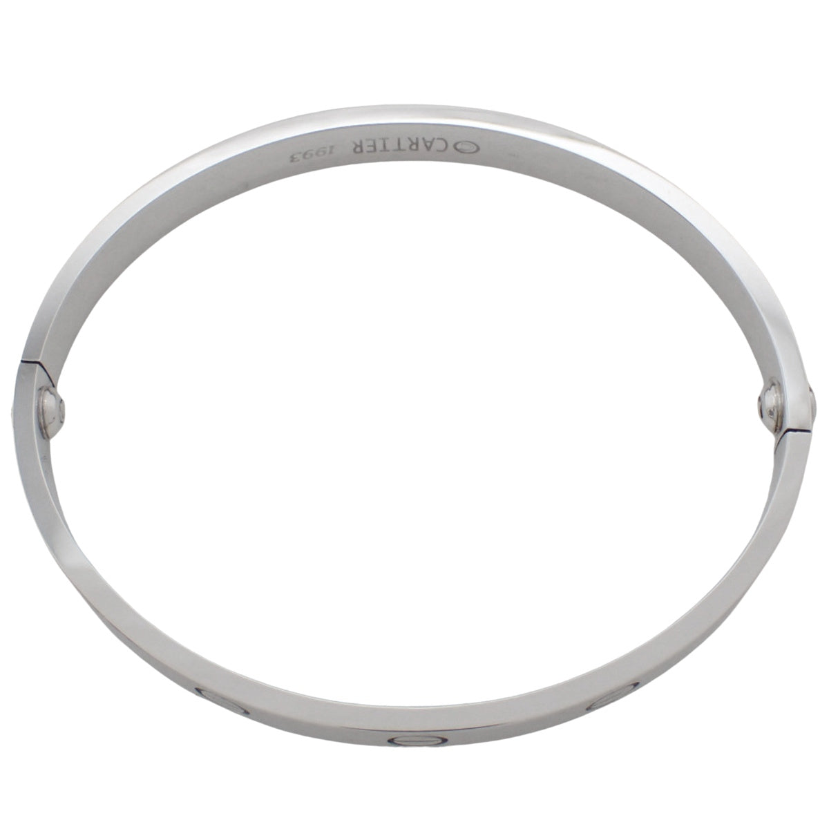 LOVE ブレスレット ホワイトゴールド K18WG 17 34.0g