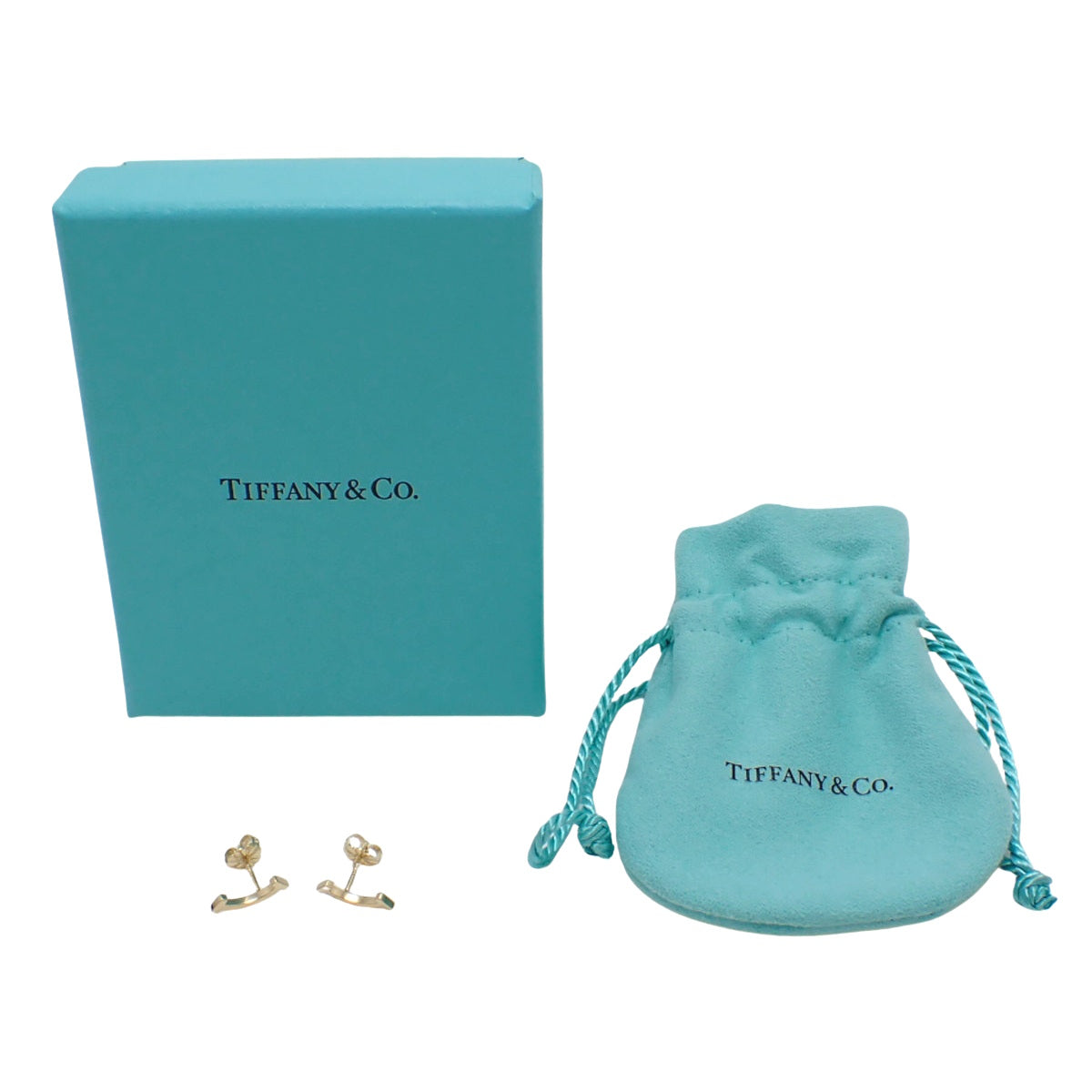 笑脸迷你耳环 黄18K金 1.6克