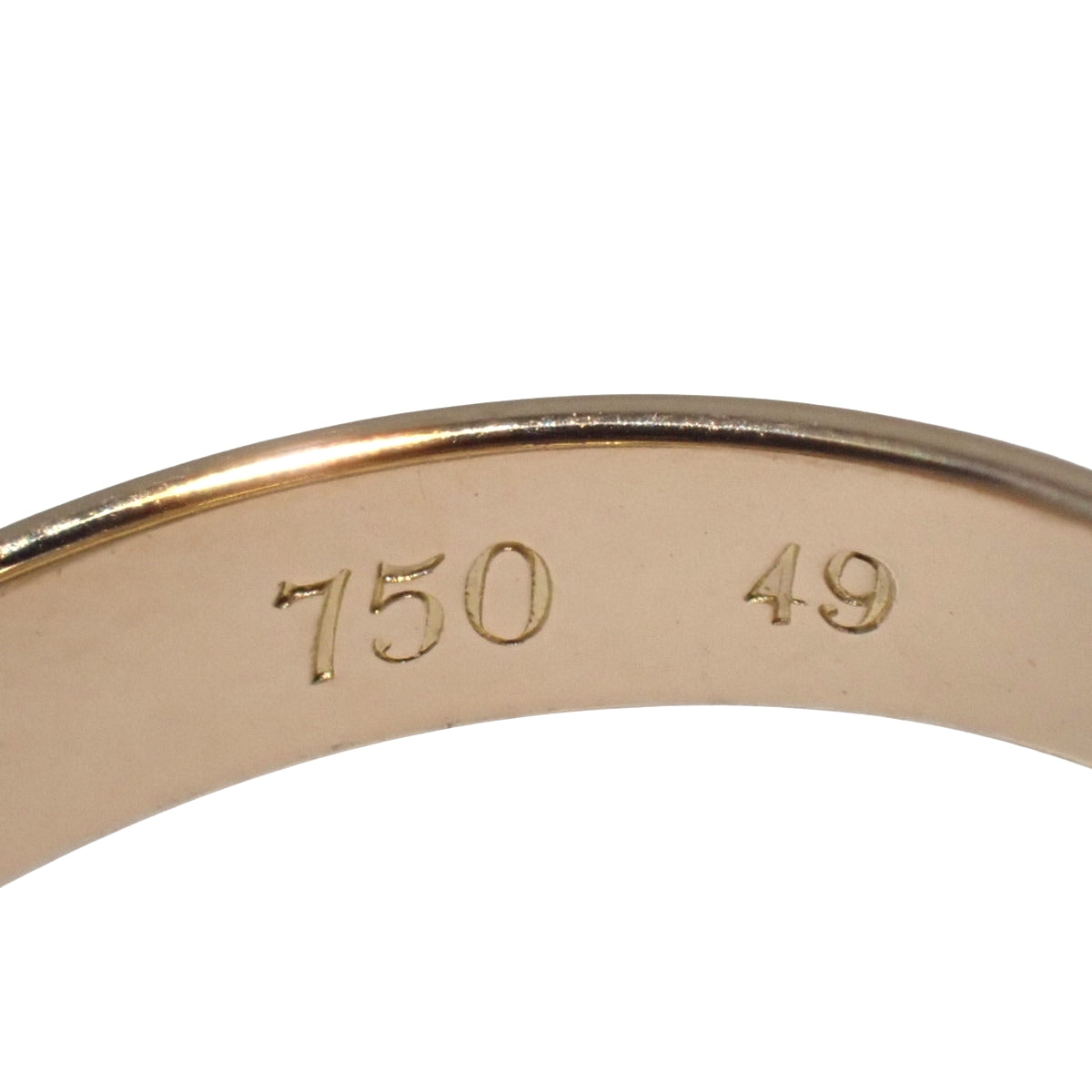 les must de Cartier トリニティ リング イエローゴールド K18YG PG WG 49 7.0g
