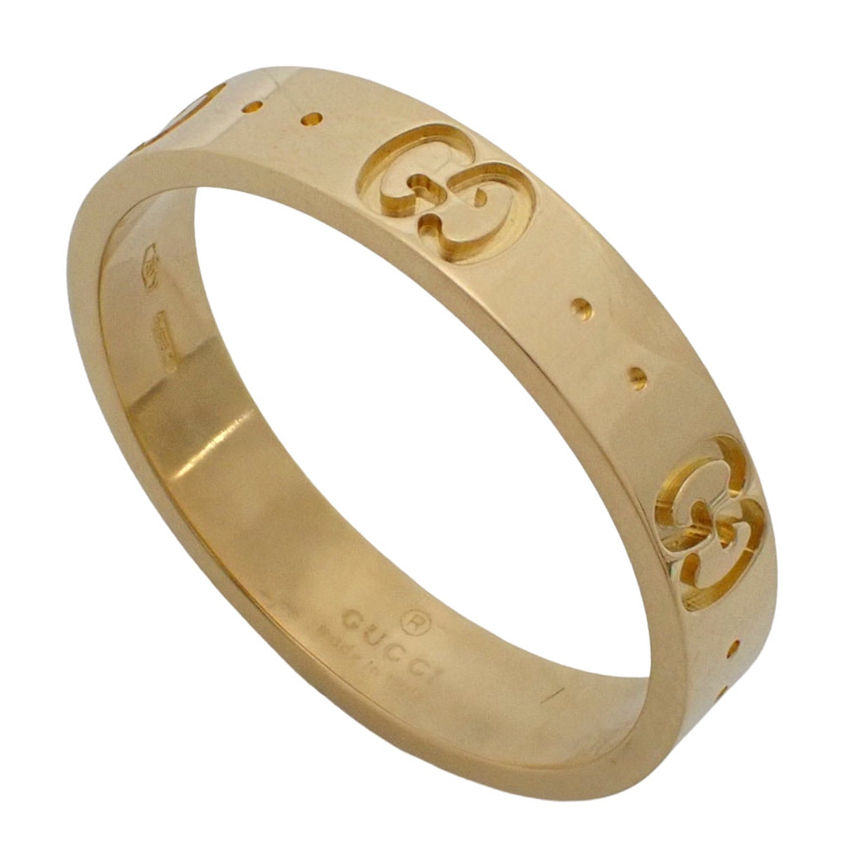 Icon 戒指 黄金 K18YG 17号 4.0克